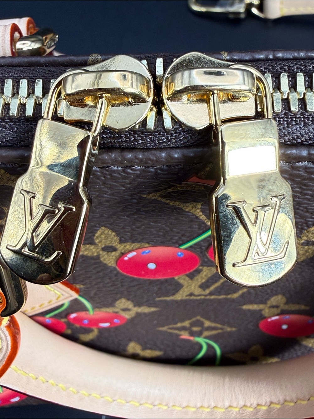 Louis Vuitton Brown and Red Cherry Speedy 25 make offer - Picture 11 of 13